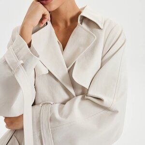 Brand New Commense Belted Double-breasted Trench Coat